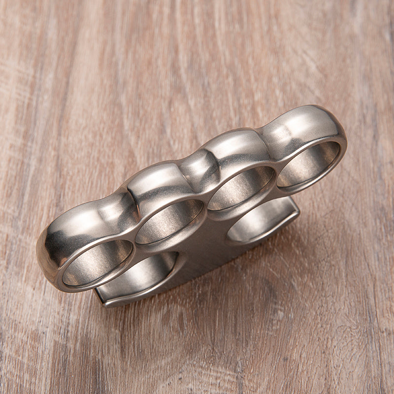 Old 1864 Lincoln Style Titanium Brass Knuckle Brass Knuckles - Tophatter Daily Deals